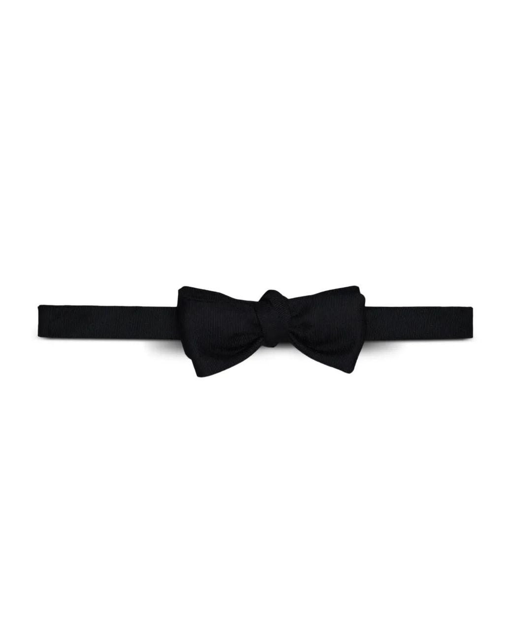 Thom Browne Black Silk Faille Bow Tie for men