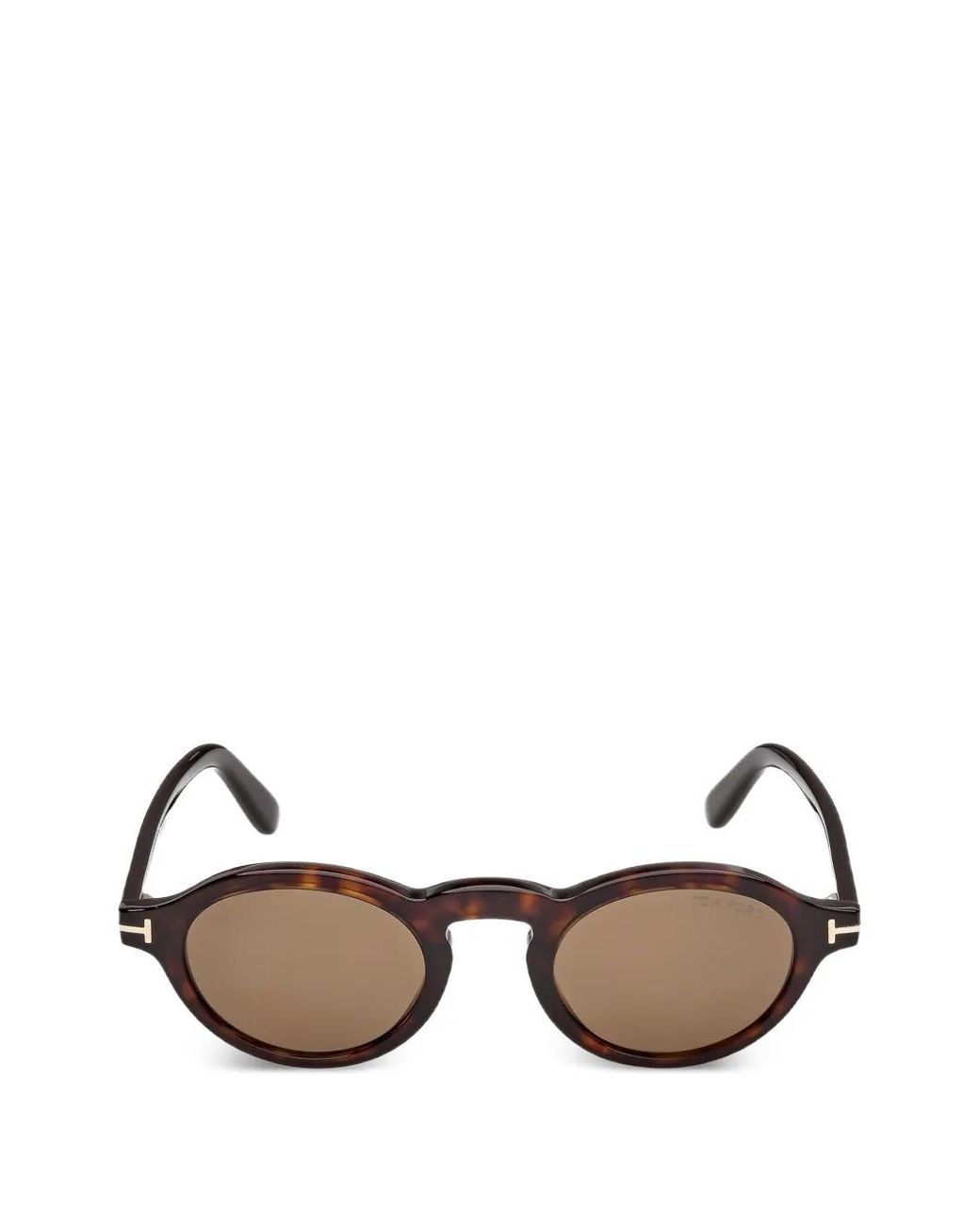 Tom Ford Brown Lunettes De Soleil À Monture Ronde
