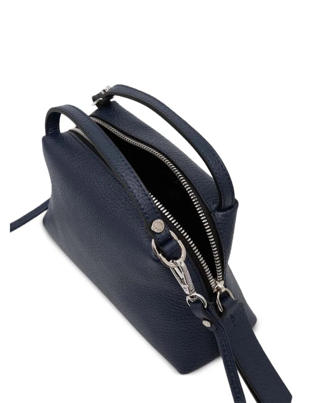 Gianni Chiarini Blue Alifa Grained-Leather Tote Bag