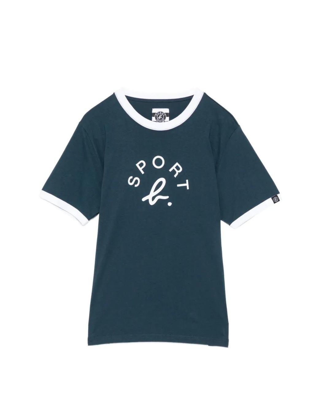 SPORT b. by agnès b. Blue Arch Logo-Print T-Shirt for men