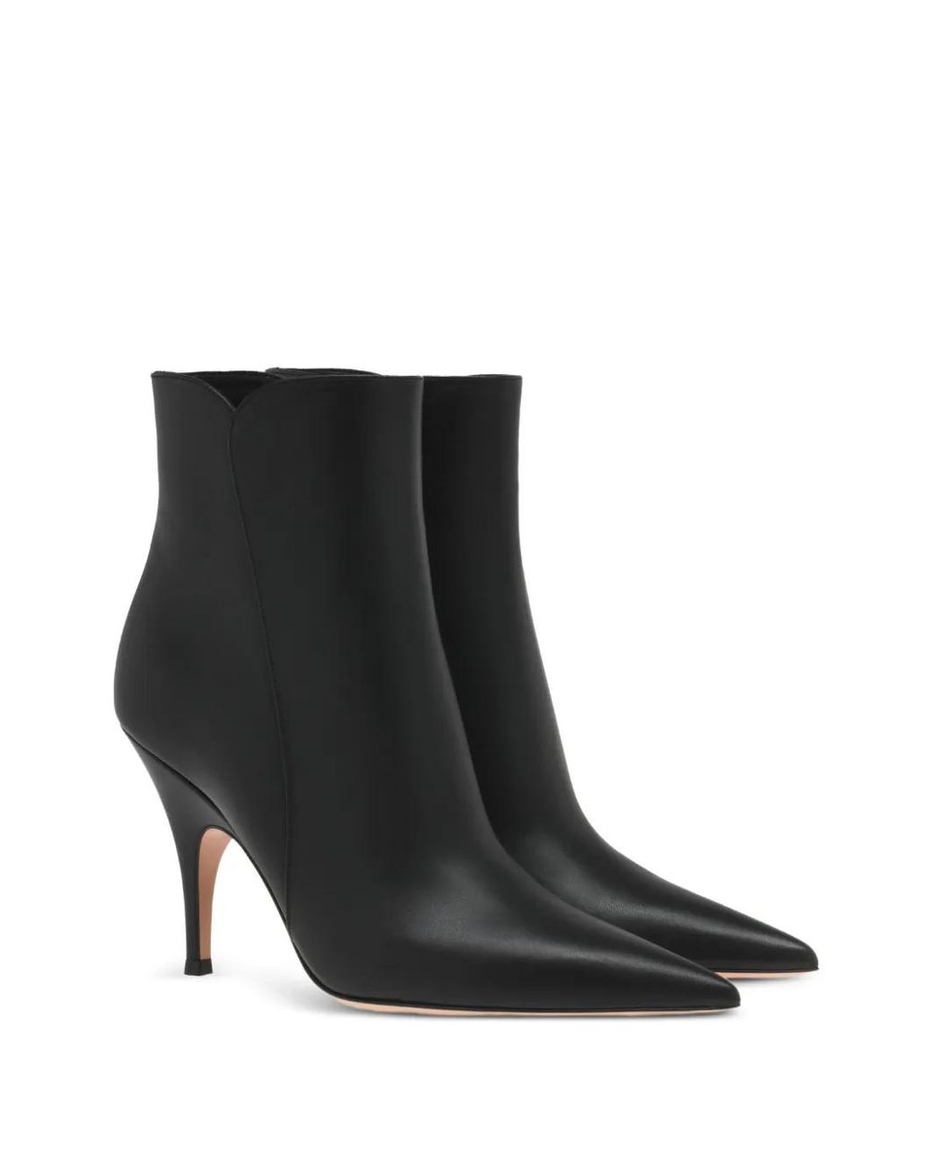 Gianvito Rossi Black Sofia Pointed-Toe Ankle Boots