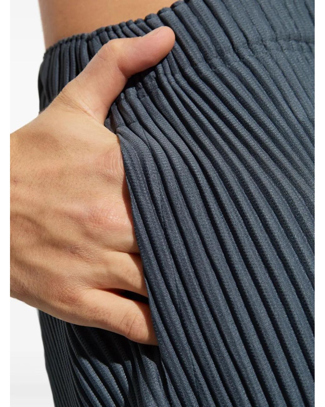 Homme Plissé Issey Miyake Angular Stone Trousers in Blue for Men