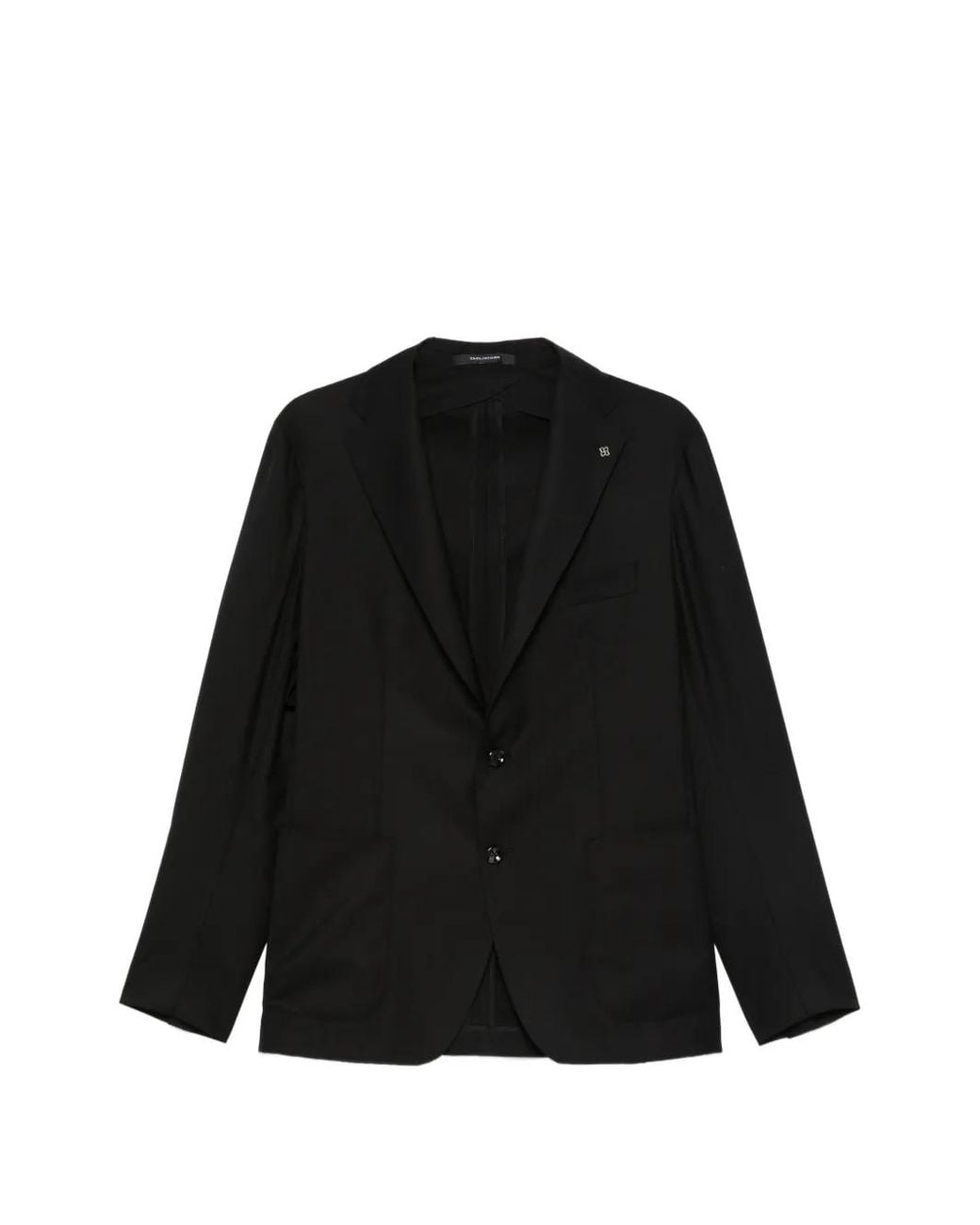 Tagliatore Black Chest-Pocket Blazer for men