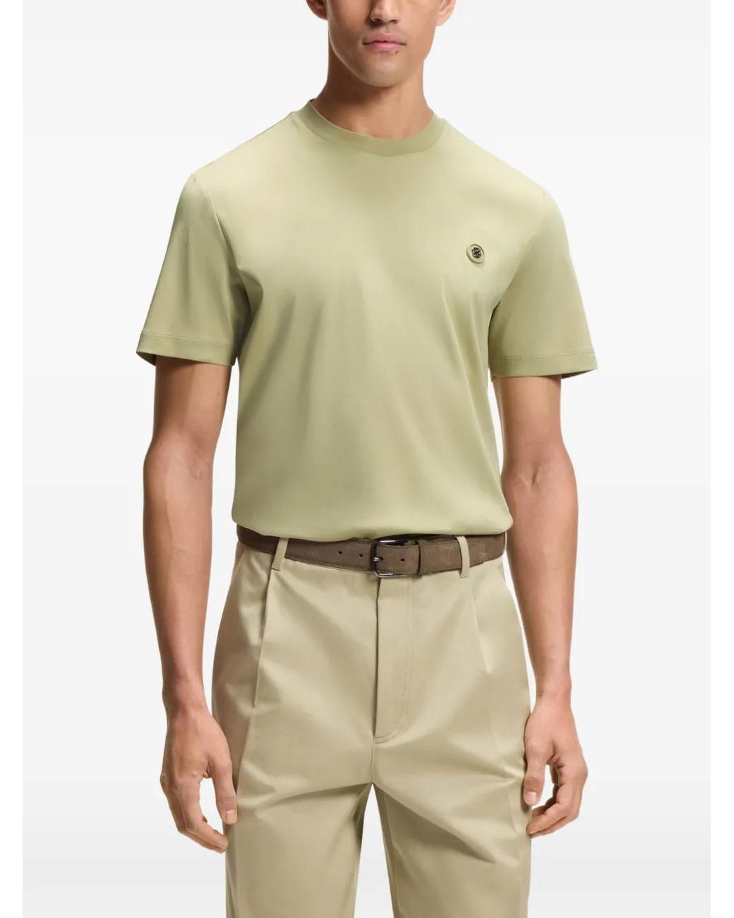 Boss Green Double B Monogram-Patch T-Shirt for men