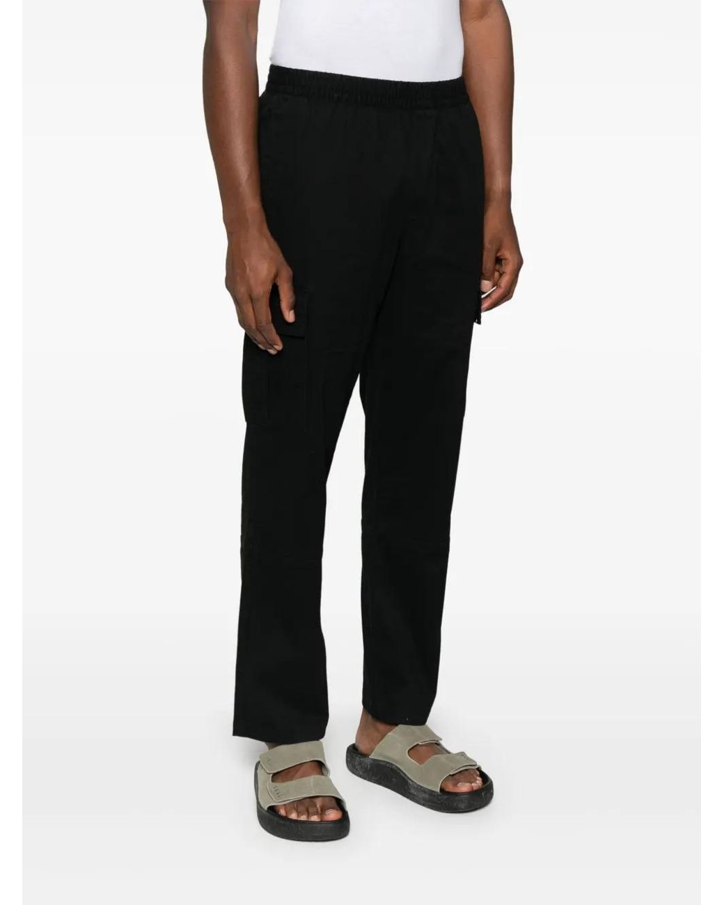 Represent Black Straight Trousers for men