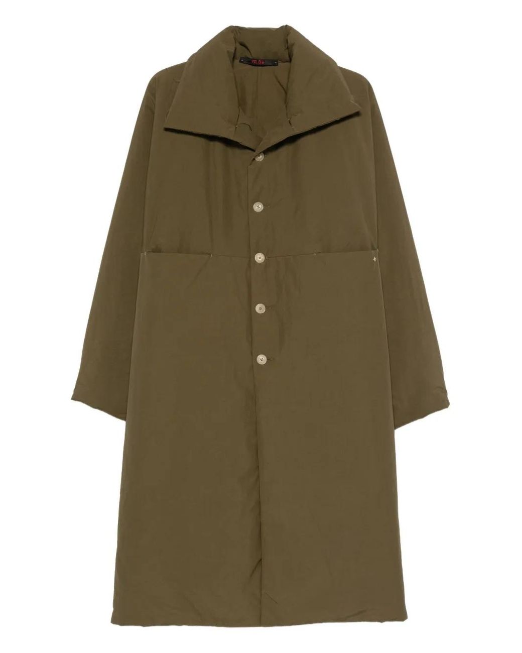 Ma+ Green Single-Breasted Coat for men