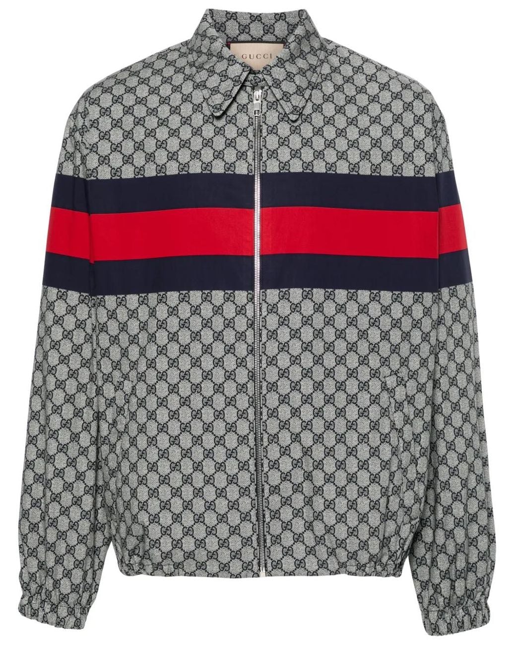 Gucci Gray Jacket With Monogram for men