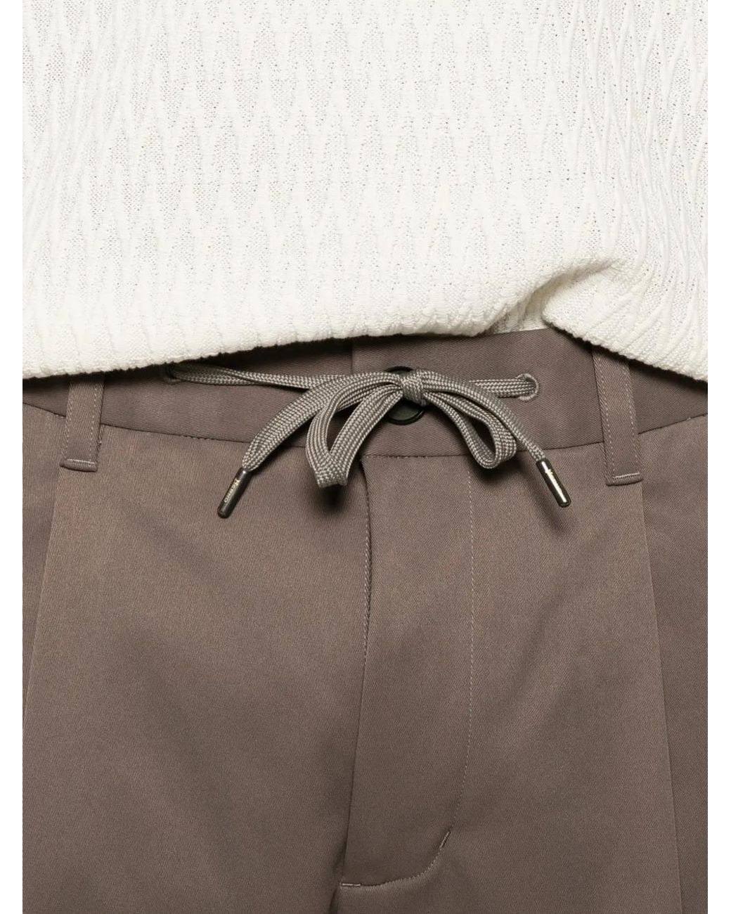 Herno Gray Polyester Regular Fit Pants for men