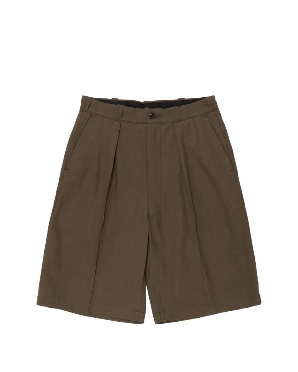 TAIGA TAKAHASHI Brown Lot.215 Tailored Shorts