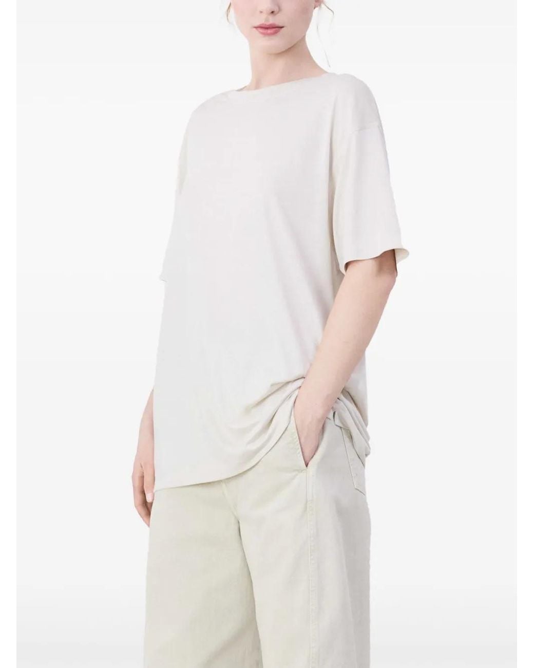 Lemaire White Short-Sleeve T-Shirt