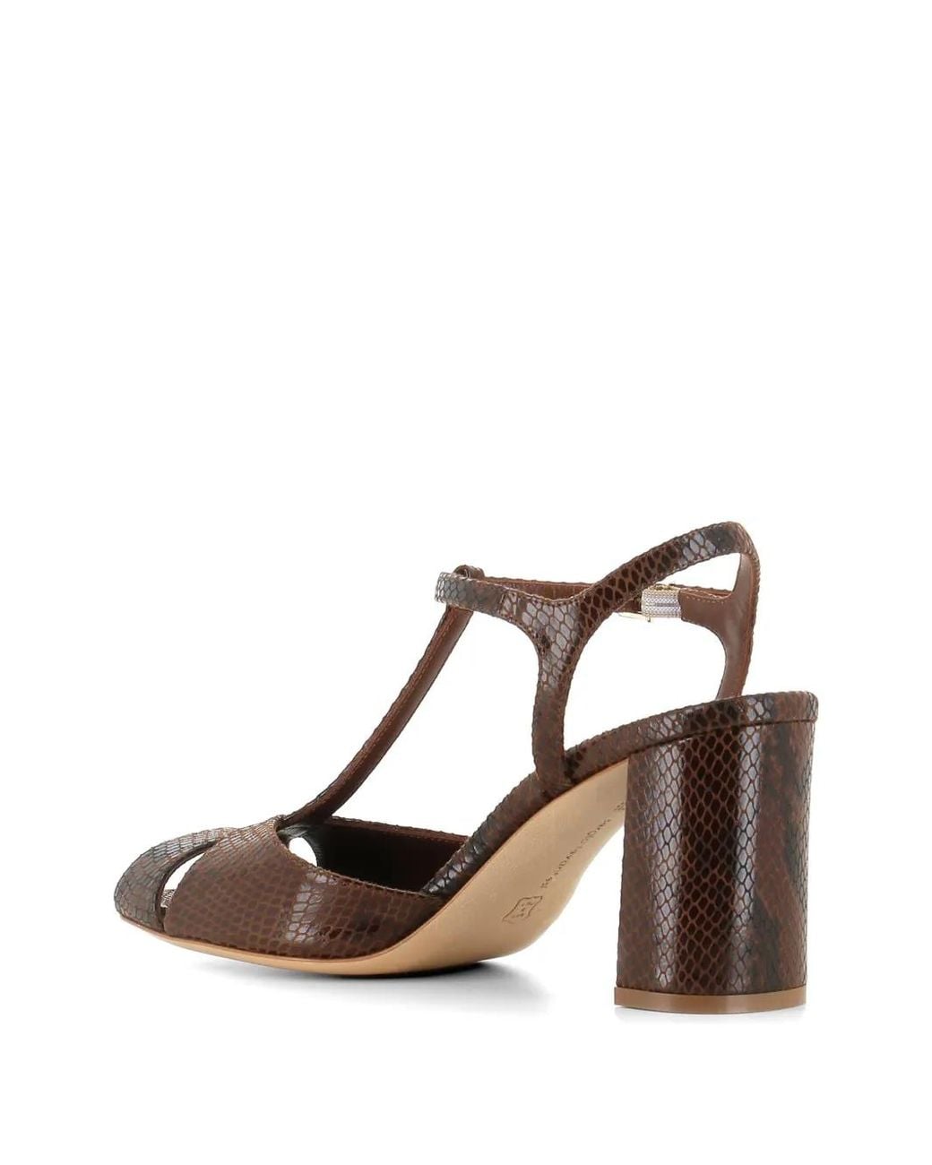 Sergio Levantesi Brown Sandales Giselle 6 À Effet Reptile