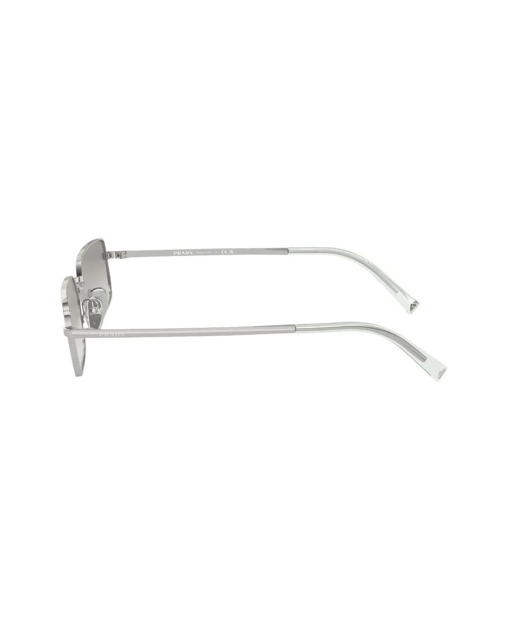 Prada Gray Prada Pr A60S Rectangle Sunglasses