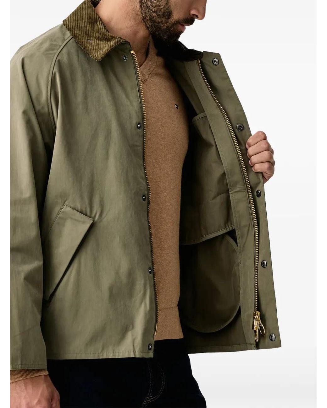 Barbour Green Transporter Oversized Casual Jacket for men