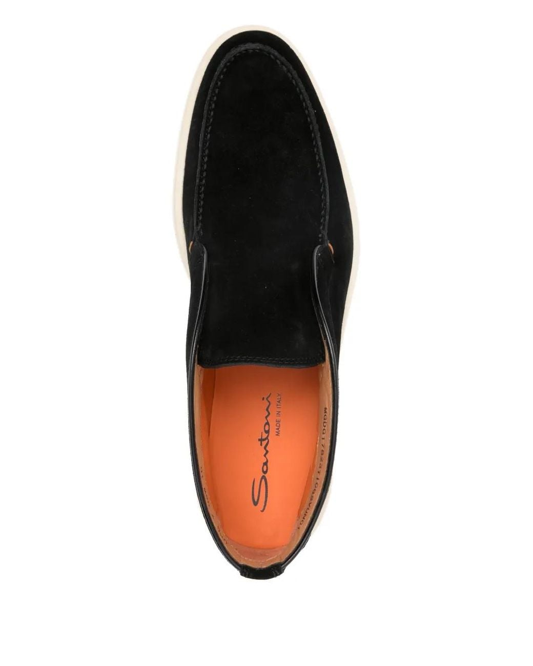 Santoni Black Suede Desert Boots for men