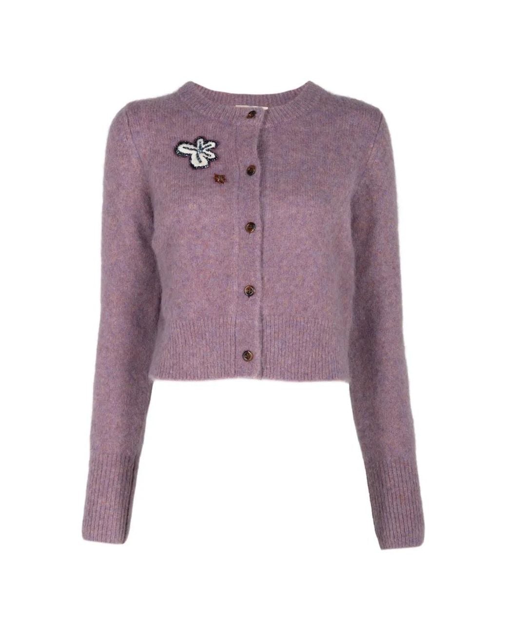 ALÉMAIS Purple Reggie Cardigan