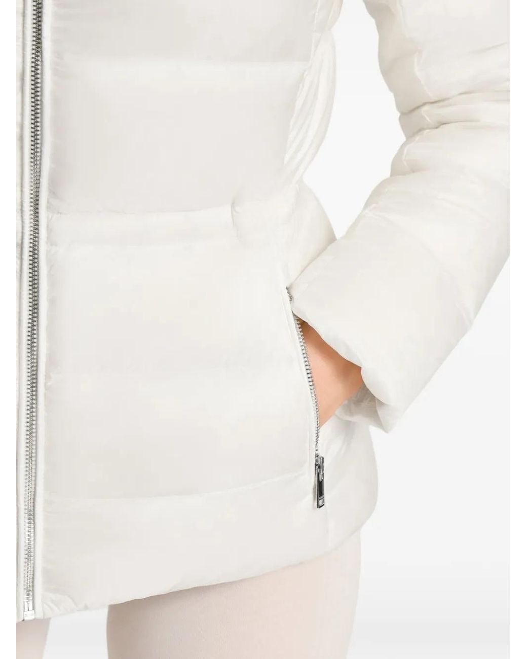 Fusalp White Kerin Quilted Bomber Jacket