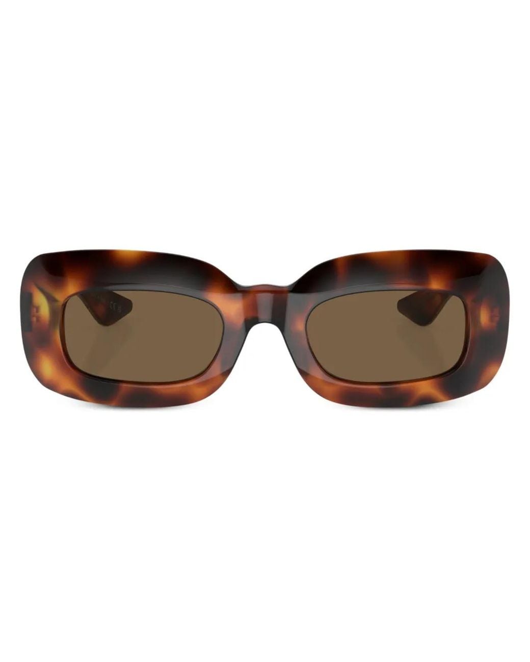 Oliver Peoples Brown X Khaite 1966C Rectangle-Frame Sunglasses