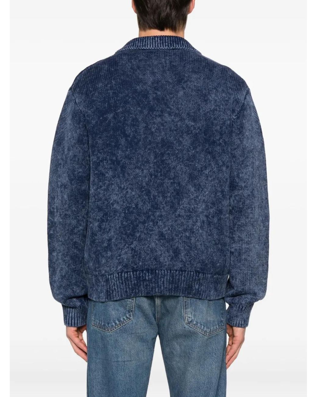 Daily Paper Blue Zip-Up Cardigan for men
