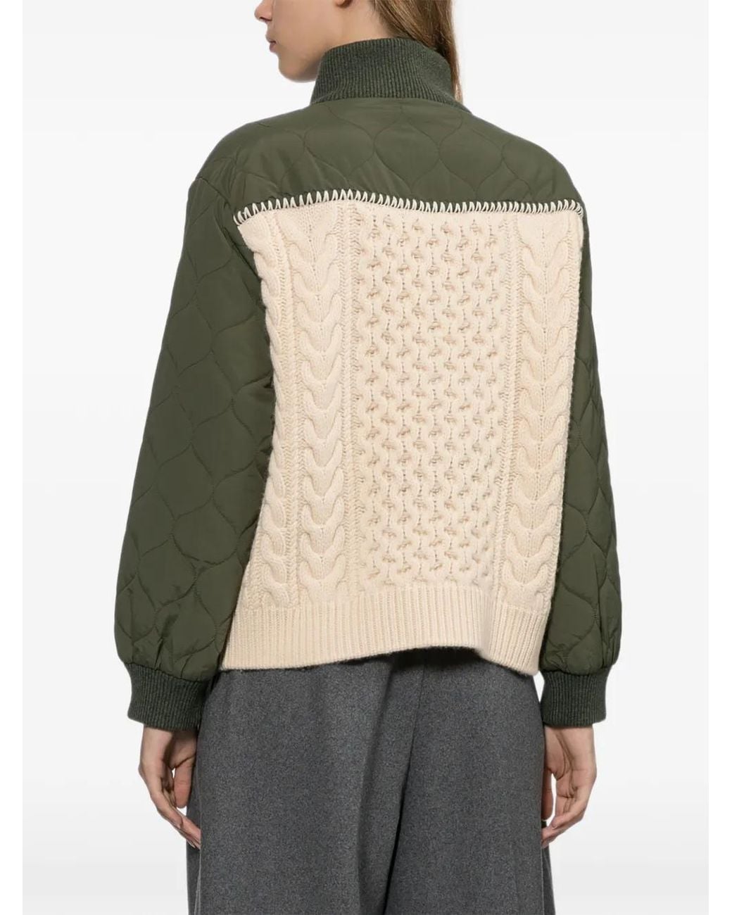 Sea Green Chunky-Knit Sweater