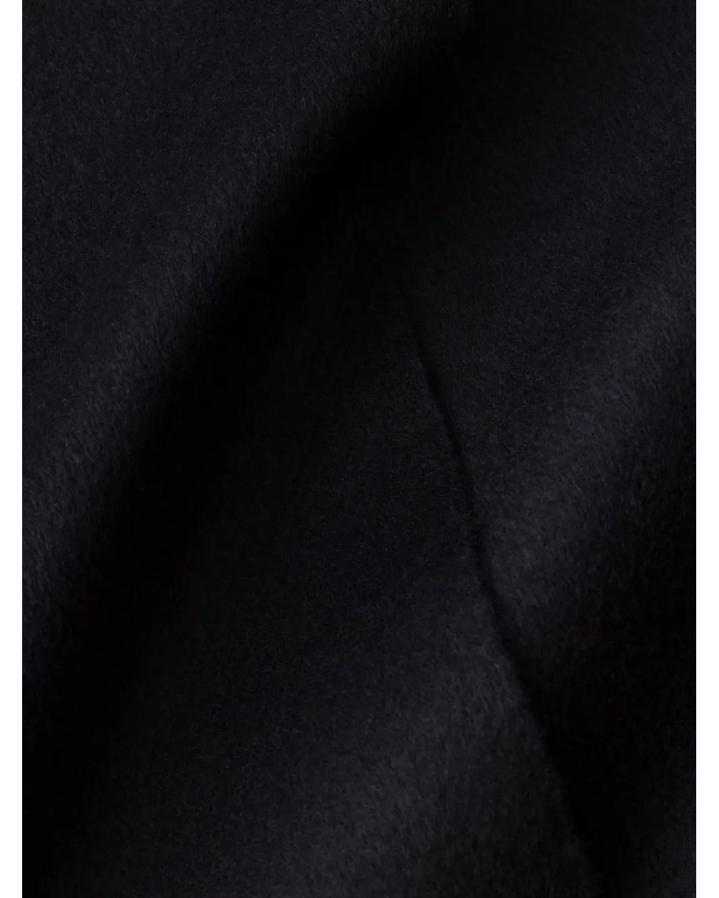 Prada Black Logo-Plaque Silk-Cashmere Scarf for men