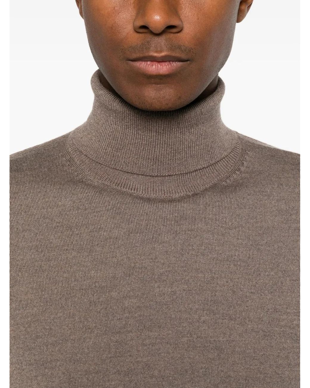 Diana Studio Brown Roll-Neck Sweater for men