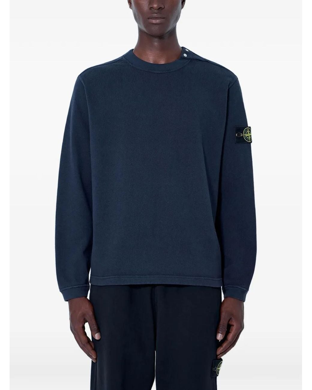 Stone Island Blue Sweatshirt for men