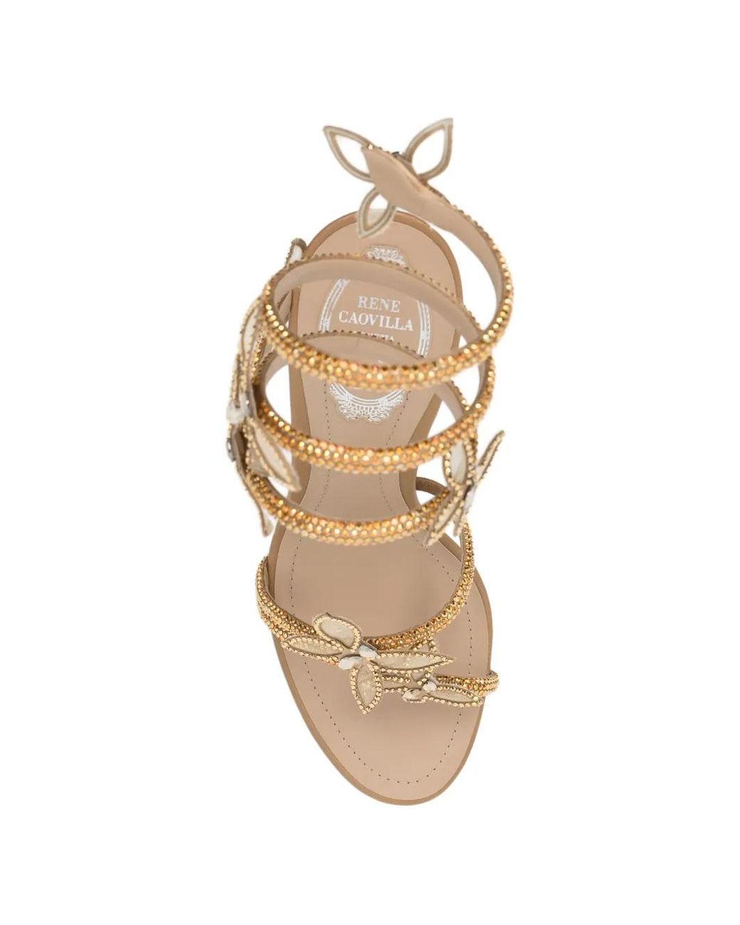 Rene Caovilla Metallic 105Mm Margot Sandals