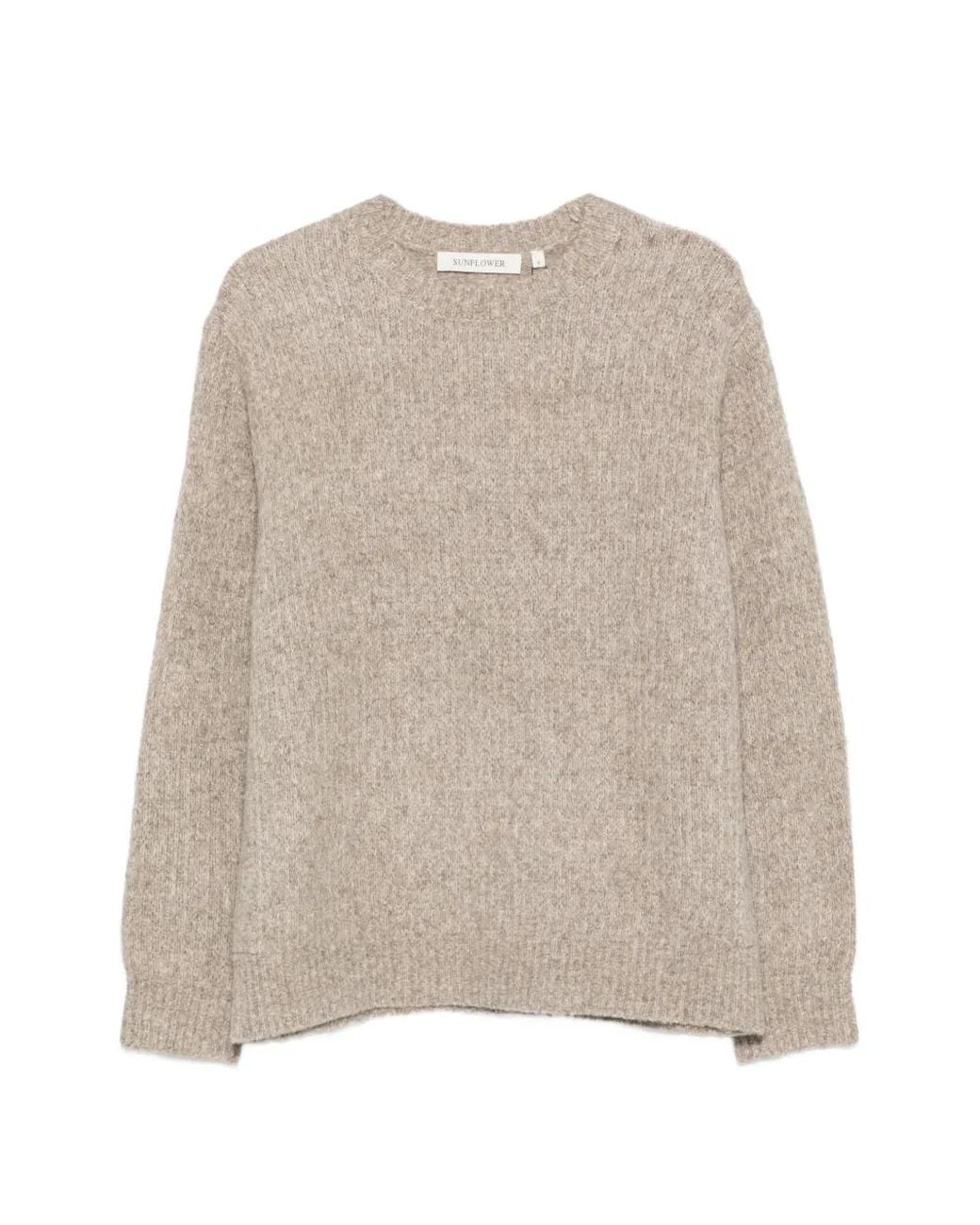 sunflower Natural Crew-Neck Knitted Sweater for men