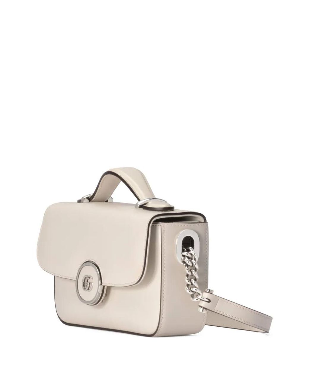 Gucci White Mini Petite Gg Shoulder Bag