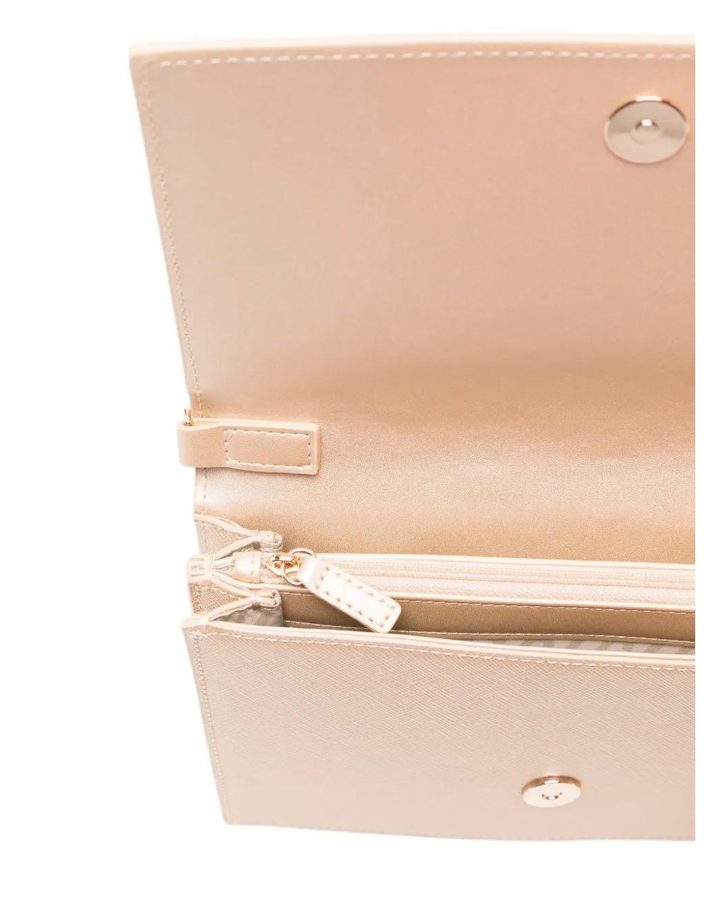 Liu Jo Natural Embossed Chain Clutch Bag