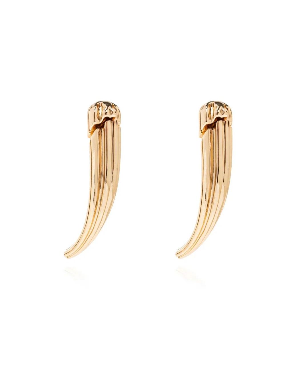 Orecchini Pierced di Tory Burch in White