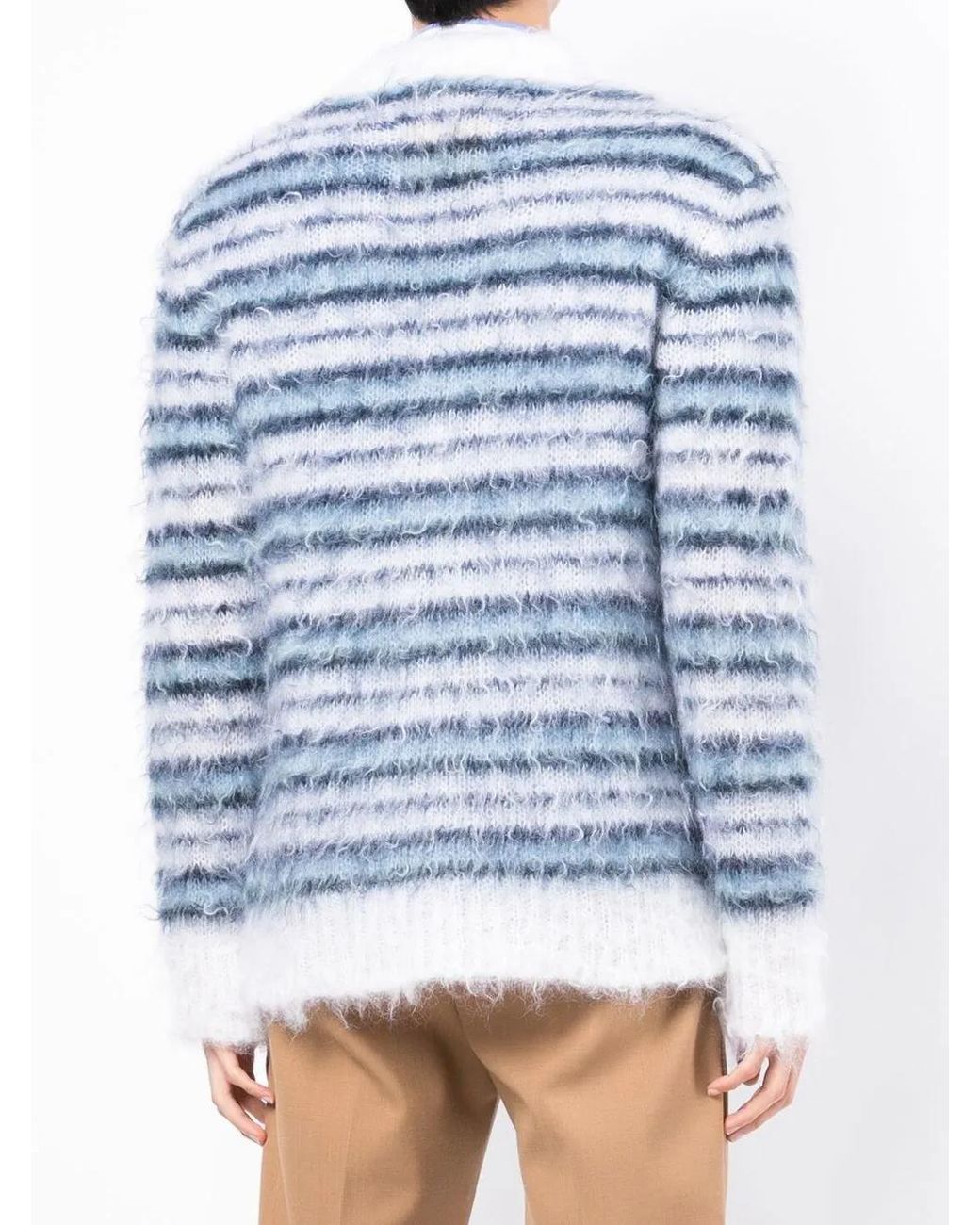 Marni Blue Sweaters Cream for men