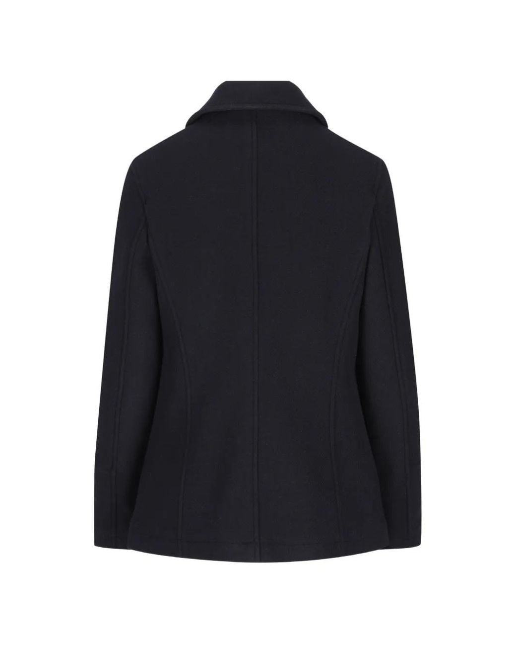 Camplin Blue Double-Breasted Peacoat