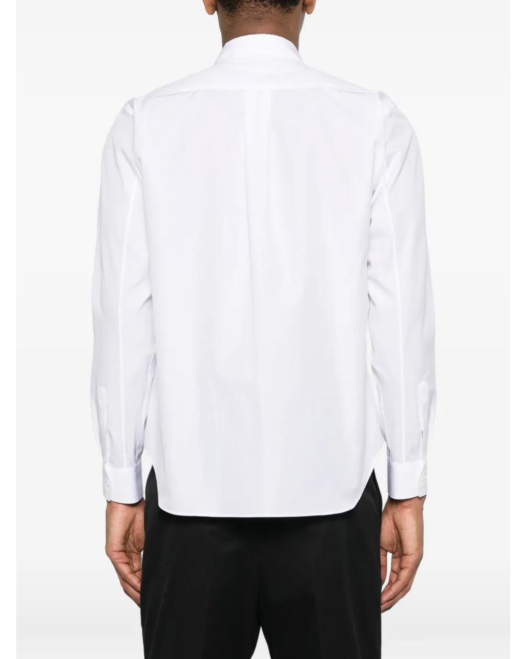 COMME DES GARÇON BLACK White Patch-Pocket Shirt