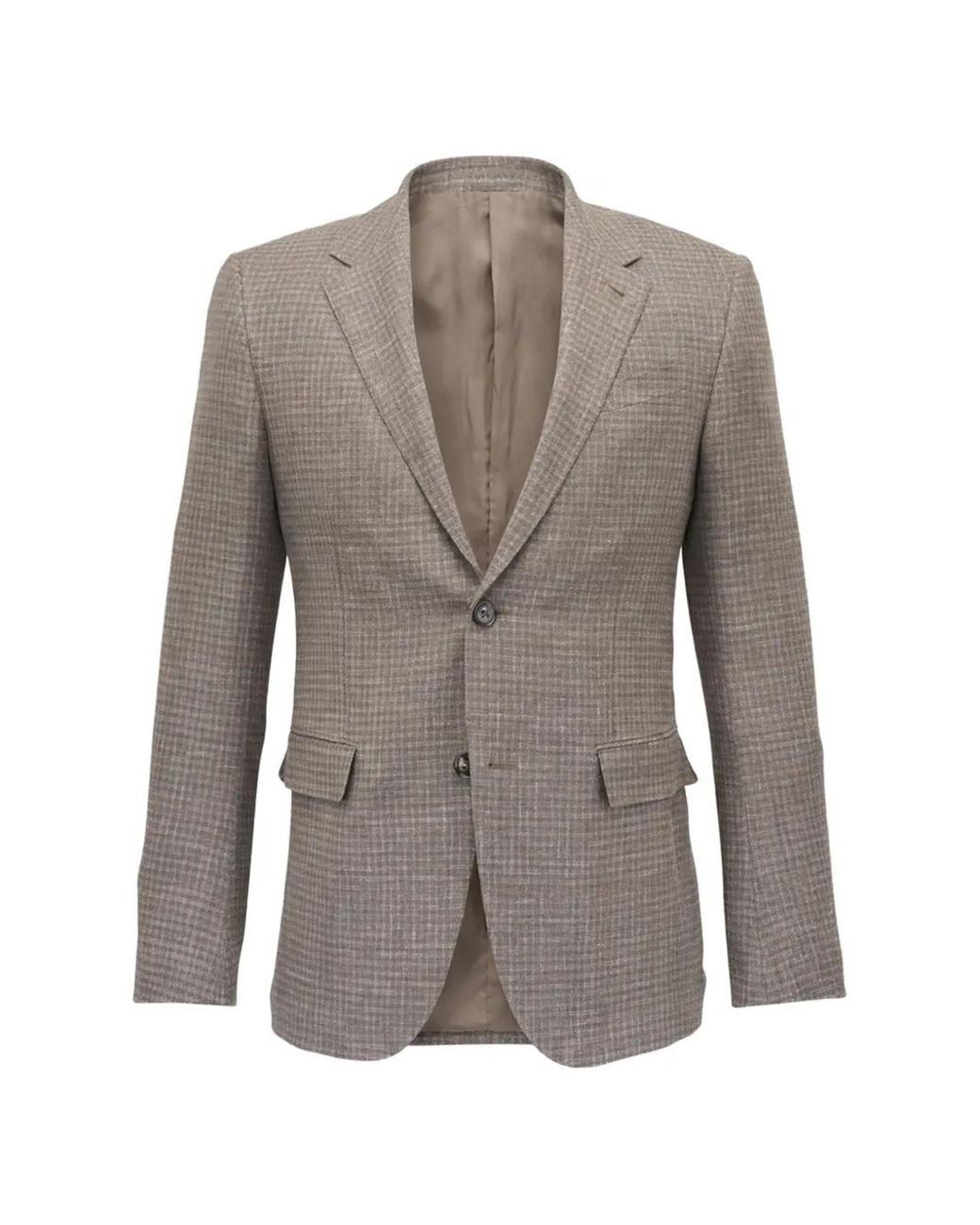 Zegna Gray Checked Jacket for men