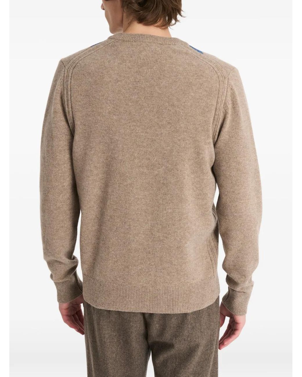 Pringle of Scotland Pullover mit Argyle-Muster in Natural für Herren