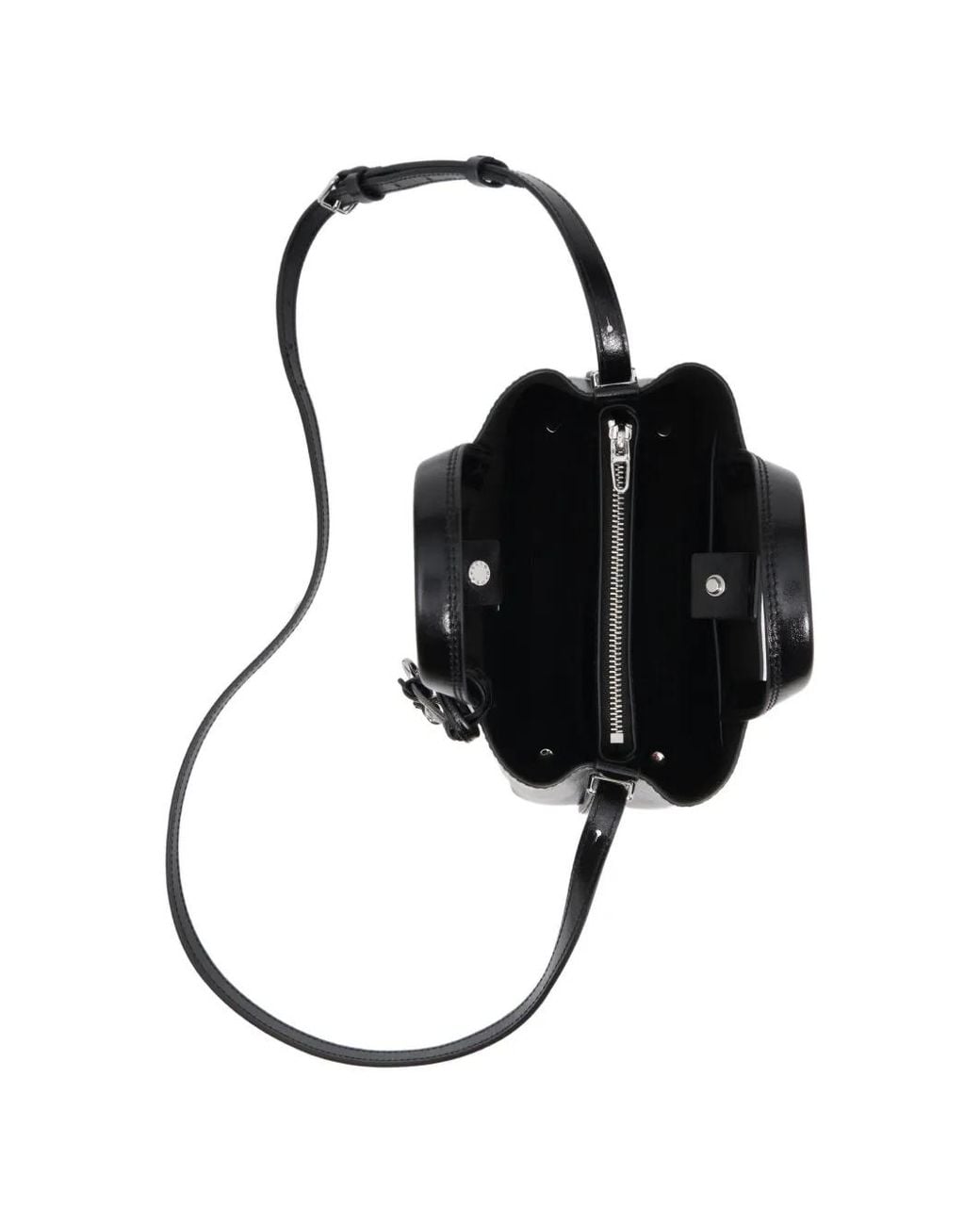 Bimba Y Lola Black Small Chihuahua Tote Bag Leather