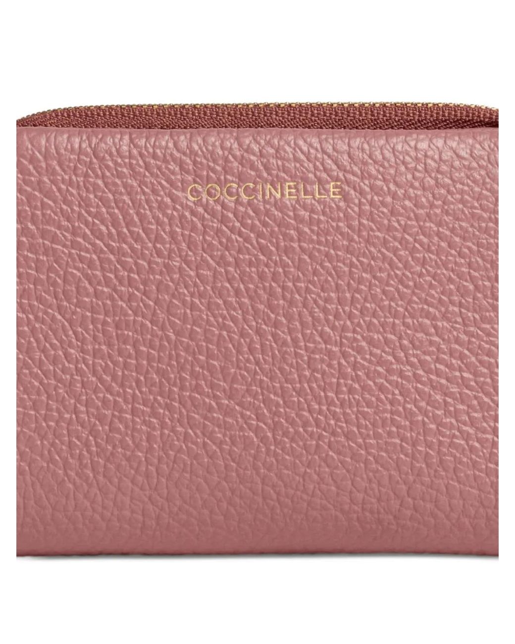 Coccinelle Pink Medium C-Me Grained Leather Wallet
