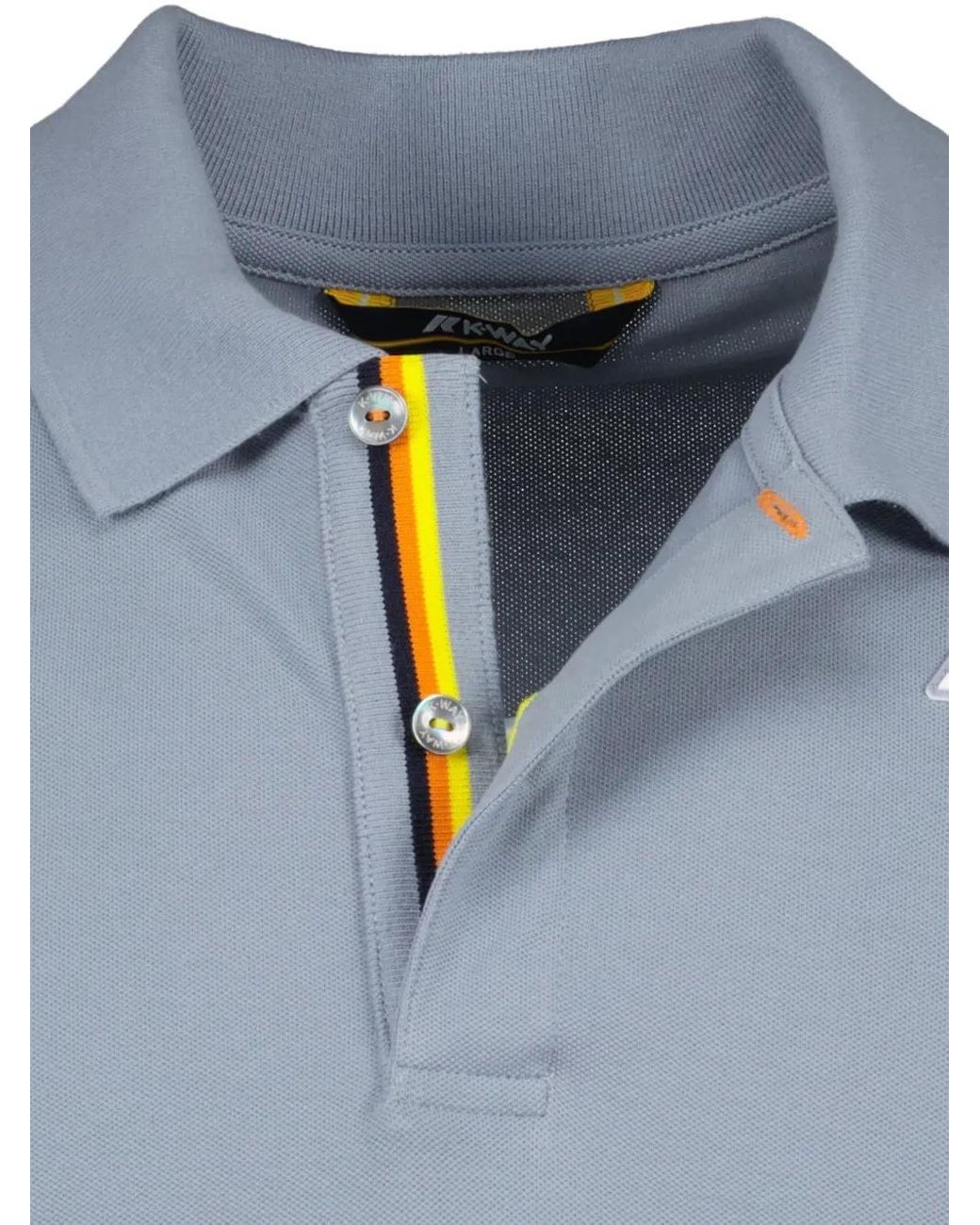 K-Way Blue Cotton Polo Shirt for men