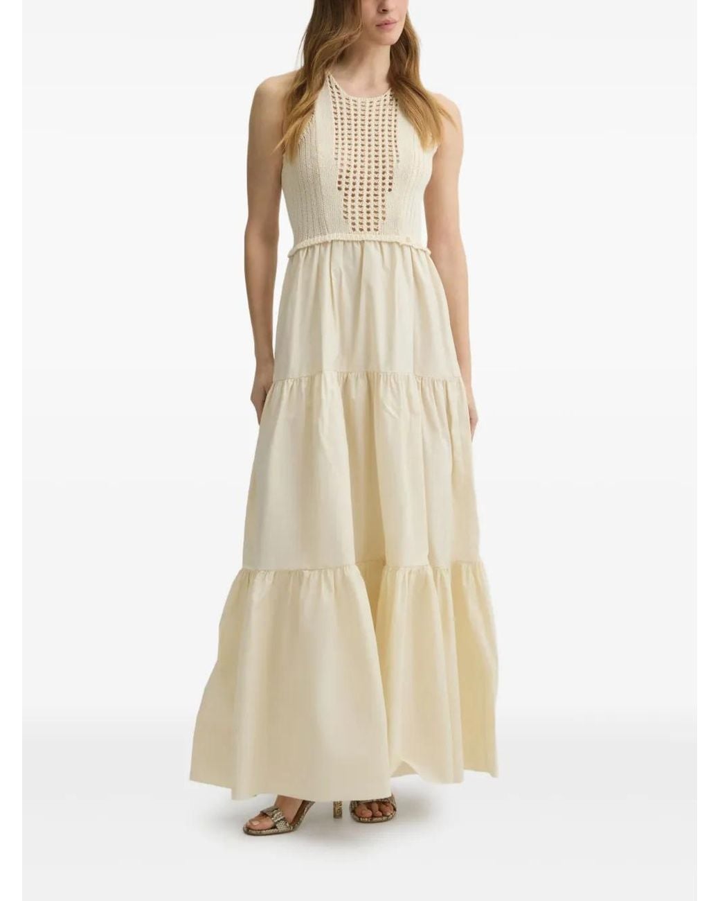Liu Jo Natural Cotton Maxi Dress