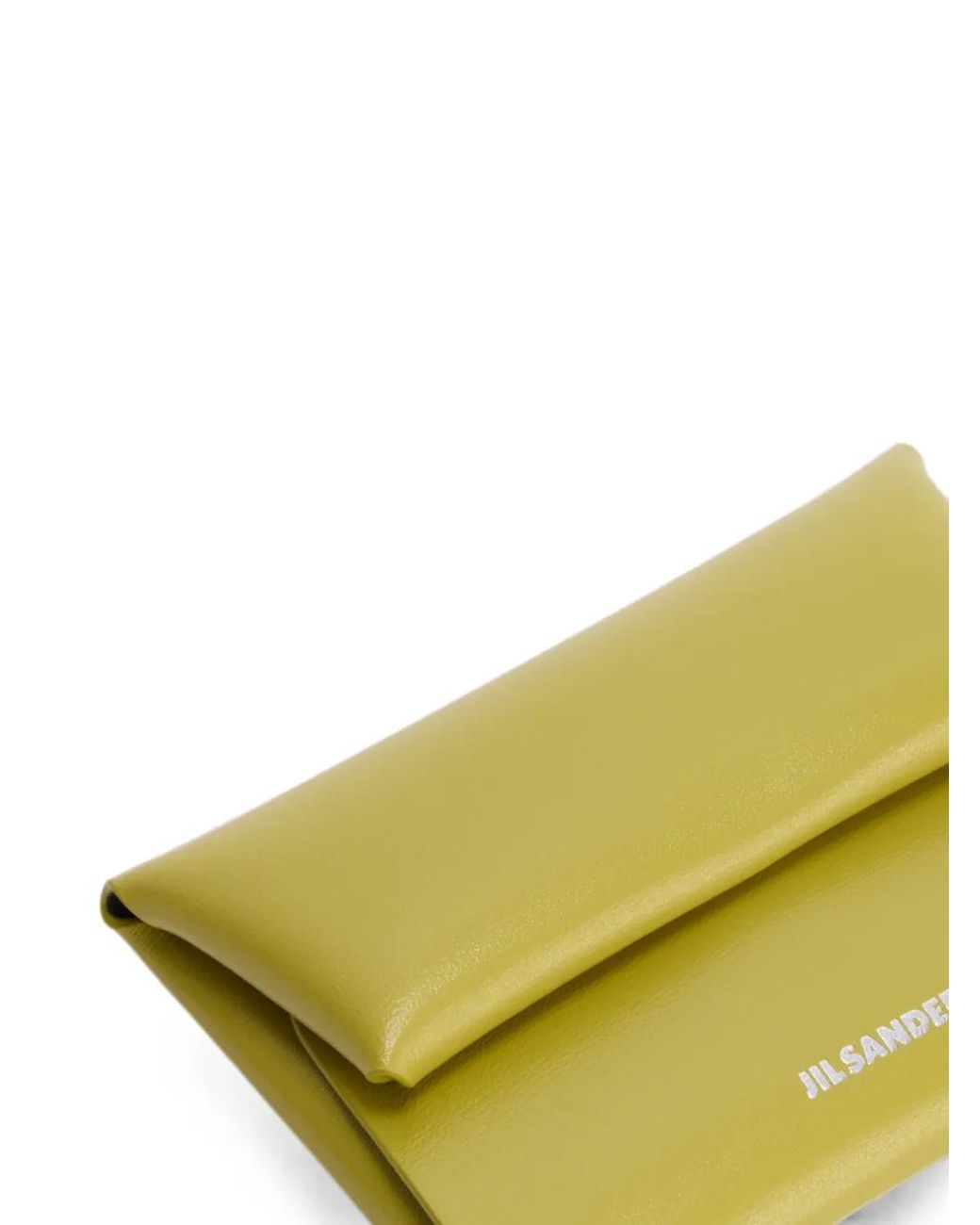 Jil Sander Yellow Folded Coin Purse