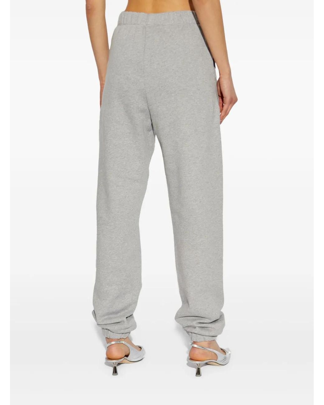 The Attico Gray Cotton Track Pants