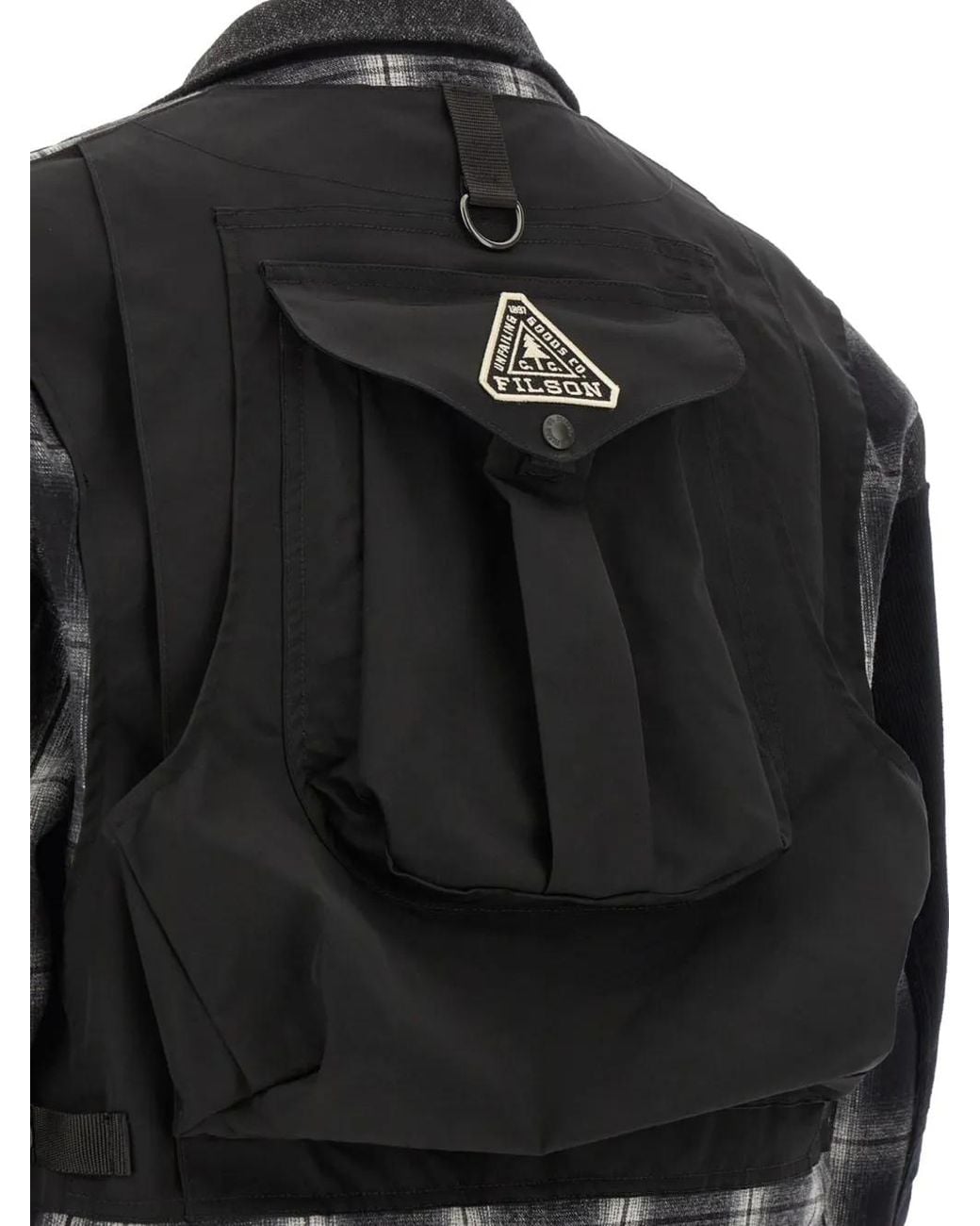 Junya Watanabe Black Filson X Patchwork Coat for men
