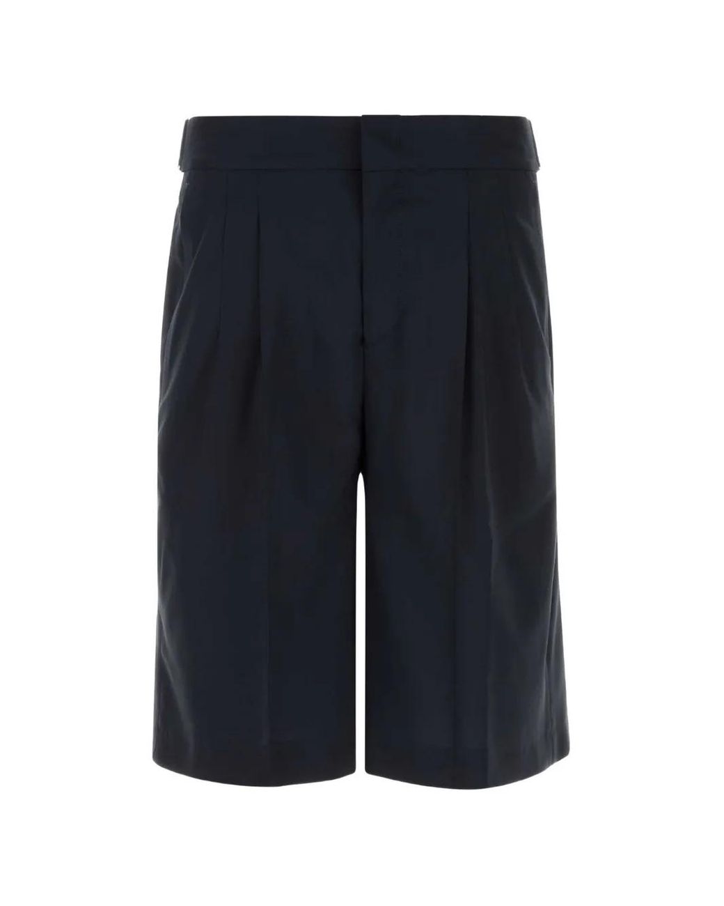 PT Torino Blue Cotton Bermuda Shorts for men