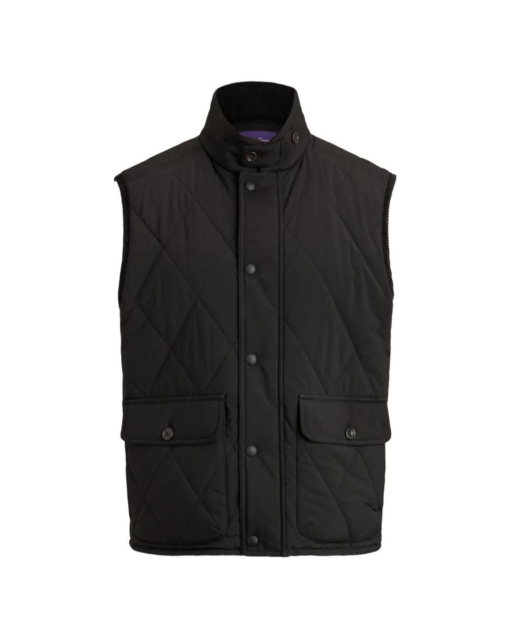 Ralph Lauren Black Quilted Gilet for men