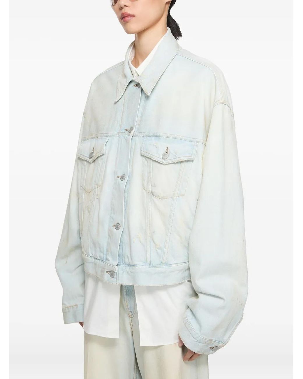 Acne White Denim Jacket