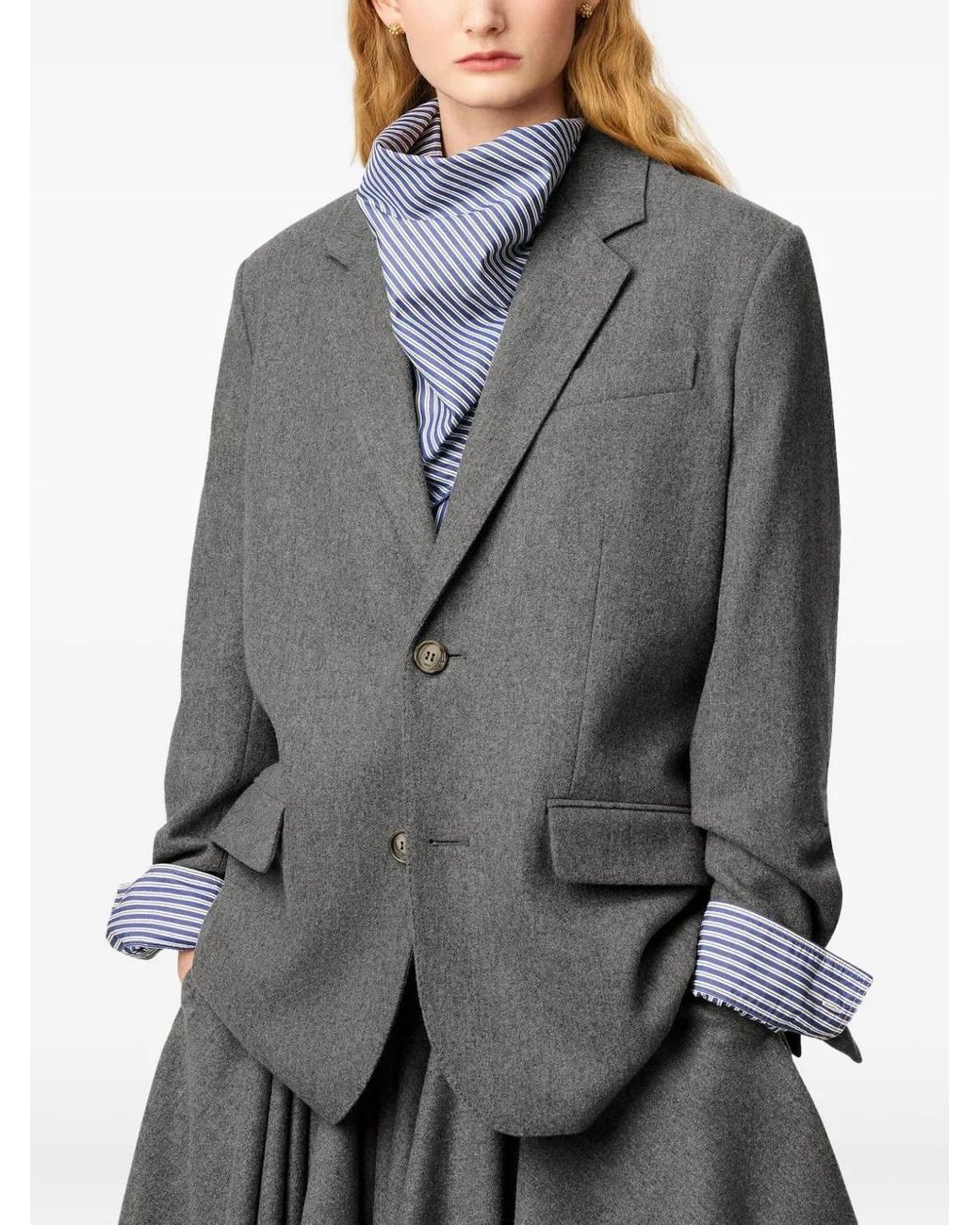 Chaqueta Con Botones AMI de color Gray