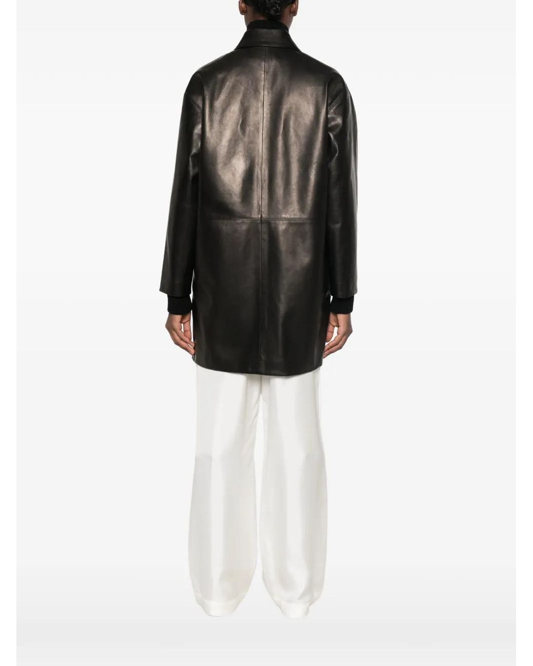 The Row Black Donata Coat