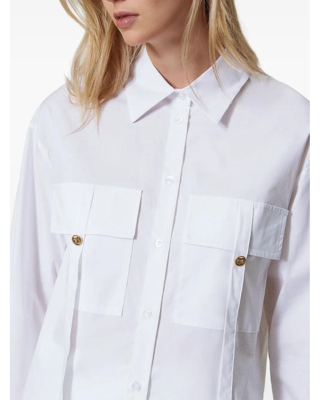 Twinset White Woven Shirt