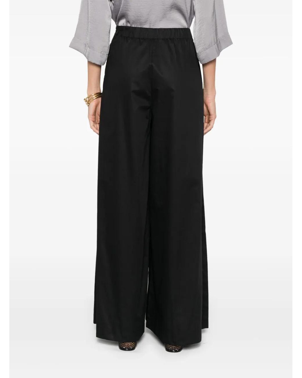 MOUTAKI Black Cotton Trousers